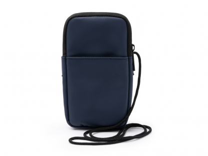 Сумка для мобильного телефона SEUL из экокожи, темно-синяя
