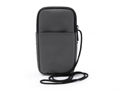 Сумка для мобильного телефона SEUL из экокожи, серая