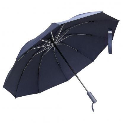 Зонт складной автоматический обратного сложения Forest Liverpool Reverse Safeclosing, тёмно-синий