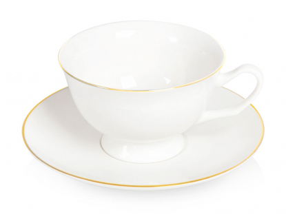 Чайная пара Preston с золотой каймой