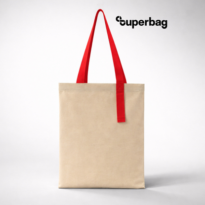 Шоппер Superbag Light, неокрашенный с красным