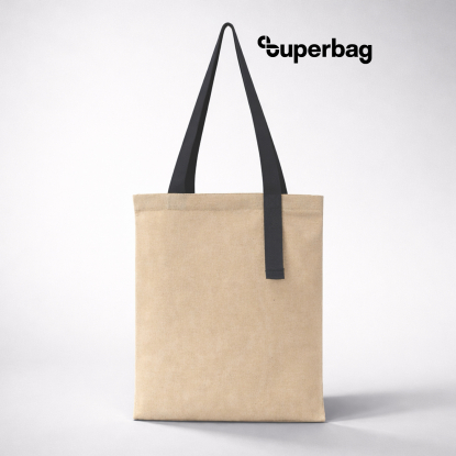 Шоппер Superbag Light, неокрашенный с серым