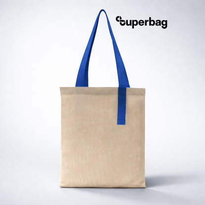 Шоппер Superbag Light, неокрашенный с синим