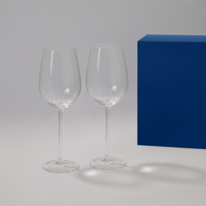 Подарочный набор 2 бокала для вина Бланш, синий