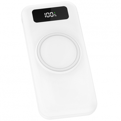 Внешний аккумулятор Authority с беспроводной зарядкой, 10000 Mah, белый
