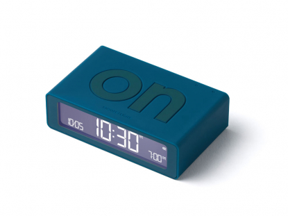 Часы настольные Flip Mini, темно-бирюзовые