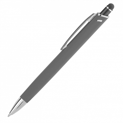 Шариковая ручка Quattro, soft-touch, серая