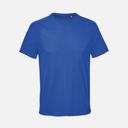 Футболка спортивная унисекс Vortex, ярко-синяя