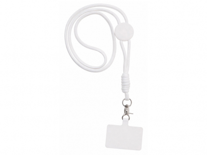 Ремешок на шею для телефона Нэко, белый