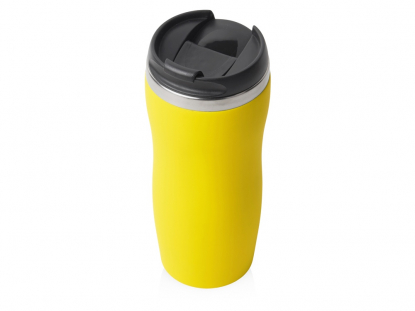Термокружка Double wall mug С1 soft-touch, желтая