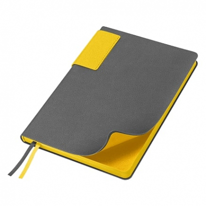 Ежедневник Flexy Star Sivilia Grey Edition Color А5, недатированный, серый с жёлтым