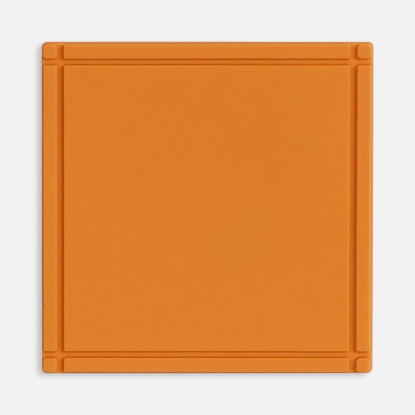 Лейбл из ПВХ Dzeta, L, оранжевый