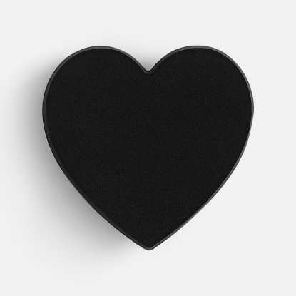 Джибитс из ПВХ Сердце, черный
