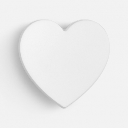 Джибитс из ПВХ Сердце, белый