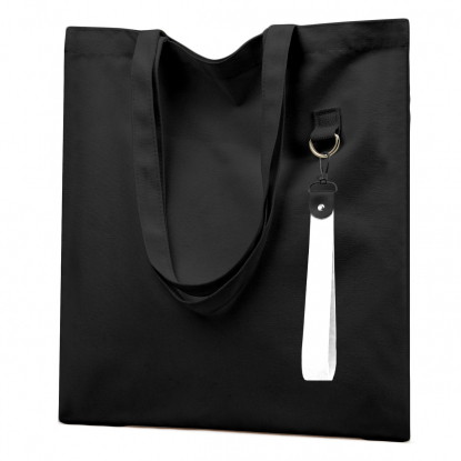 Сумка для покупок LUMISSA с ремувкой, чёрная с белым