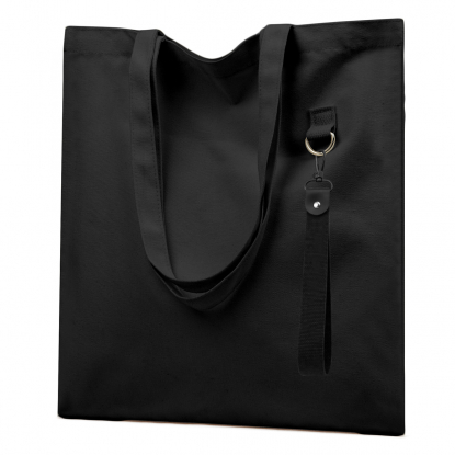 Сумка для покупок LUMISSA с ремувкой, чёрная с черным