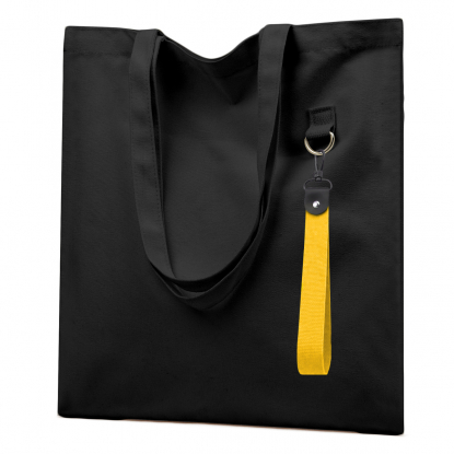 Сумка для покупок LUMISSA с ремувкой, чёрная с желтым