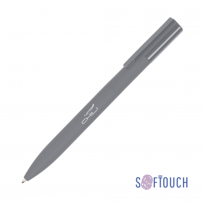 Ручка шариковая Orion, покрытие soft touch, серая
