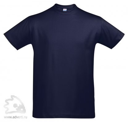 Футболка First, мужская, темно-синяя