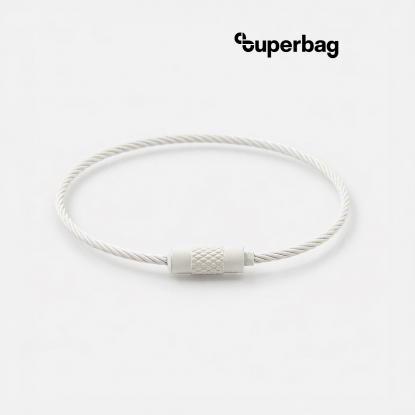 Тросик-кольцо Ring для обвеса, 15 см, белый