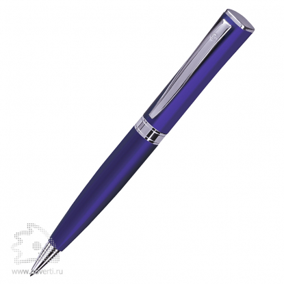 Ручка шариковая WIZARD, синяя с серебристым