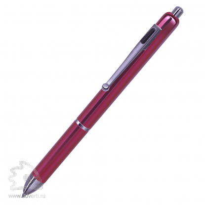 Шариковая ручка Multiline BeOne, красно-серебристая