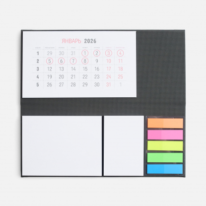 Календарь настольный Grade, серый