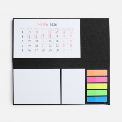 Календарь настольный Grade, черный