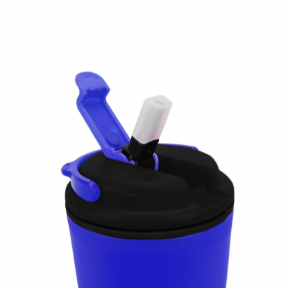 Термостакан Bucket, синий, крышка