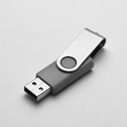 Флеш-карта Флэш С1, USB 2.0, темно-серая