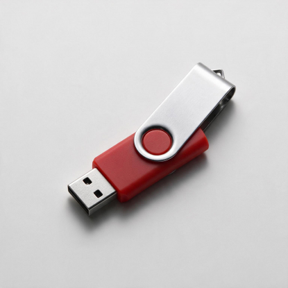 Флеш-карта Флэш С1, USB 2.0, красная