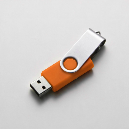 Флеш-карта Флэш С1, USB 2.0, оранжевая