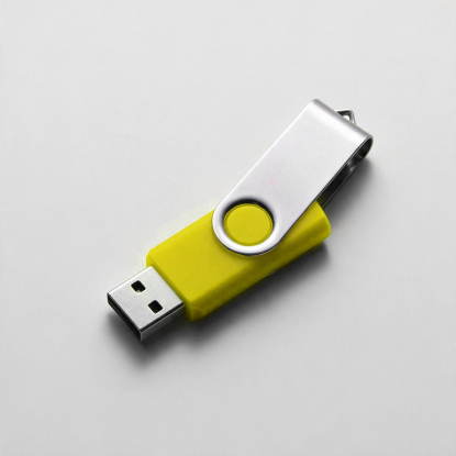 Флеш-карта Флэш С1, USB 2.0, желтая