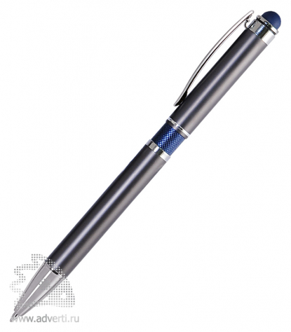 Шариковая ручка Aurora, серая с синим