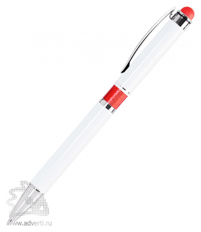 Шариковая ручка IP Arctic, белая с красным