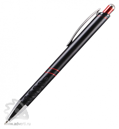 Шариковая ручка Space, черная с красным