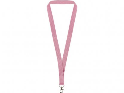 Ланьярд с карабином, розовый
