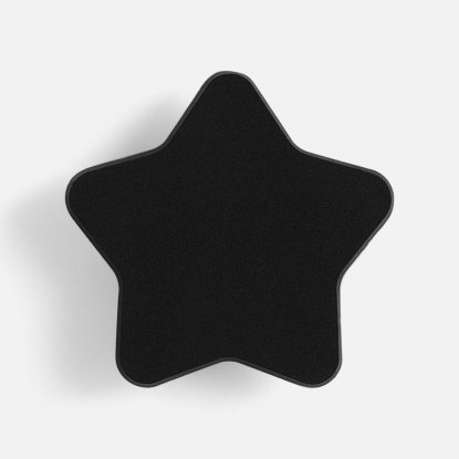 Джибитс из ПВХ Звезда, черный