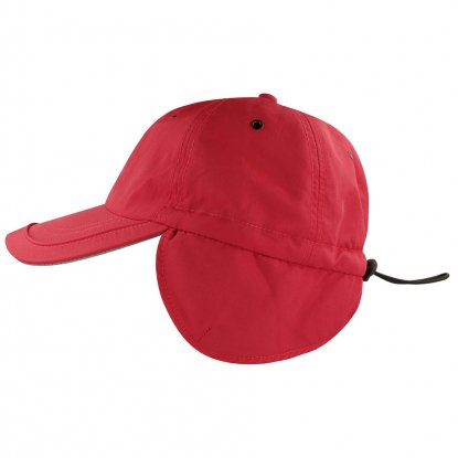 Бейсболка SNOW FLAP STOPPER-S, красная