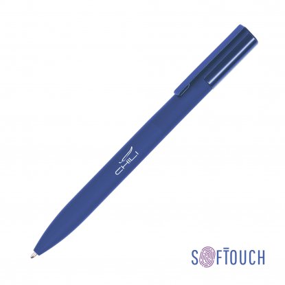 Ручка шариковая Orion, покрытие soft touch, темно-синяя