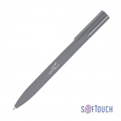 Ручка шариковая Orion, покрытие soft touch, серая