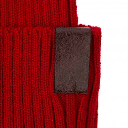 Лейбл кожаный Pasek, коричневый, пример использования