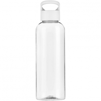 Бутылка для воды Plaske, прозрачная с белой крышкой