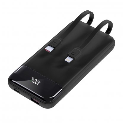 Внешний аккумулятор Nero с быстрой зарядкой, 10000 mAh, черный