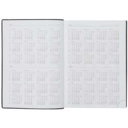 Ежедневник Vivian Metal, недатированный, черный