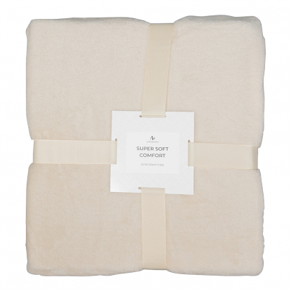 Плед мягкий флисовый Super Soft Comfort Travel, бежевый
