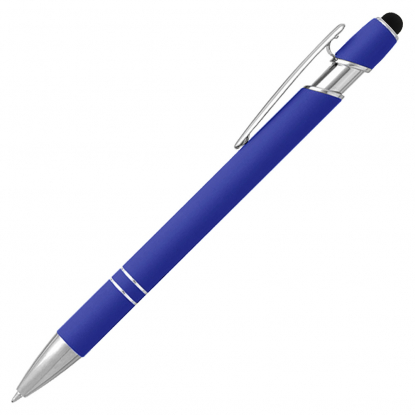 Ручка шариковая Star Soft Touch Shiny Silver Requis, синяя