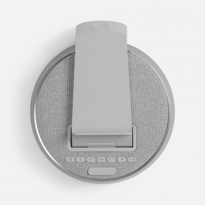 Bluetooth-колонка с беспроводной зарядкой и часами netEnergy