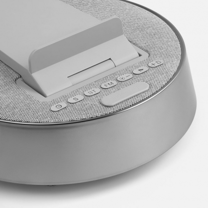 Bluetooth-колонка с беспроводной зарядкой и часами netEnergy