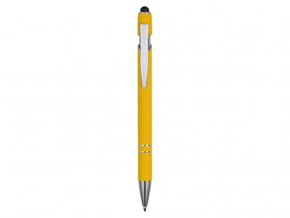 Ручка-стилус металлическая шариковая Sway-желтый